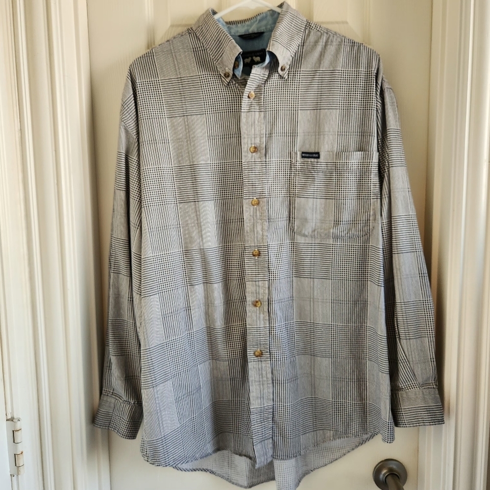 Woods & Gray Men's‎ Size Medium Long Sleeve Button Down Shirt Abstract Design
